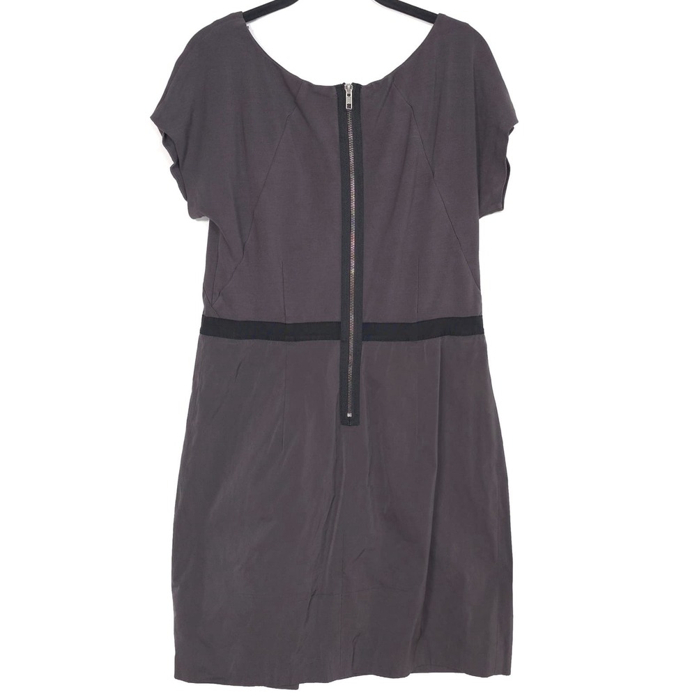 Theory JOENA Short Dress Size 12 Gray‎ Fit Flare A-Line Cap Sleeve 91075604 - Picture 12 of 15